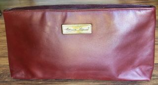 Etienne Aigner Vintage Classic Burgundy Leather Handbag Medium Clutch