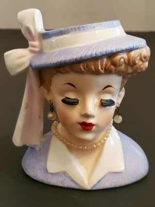 Vintage Napco Lucille Ball 1958 Lady Head Vase