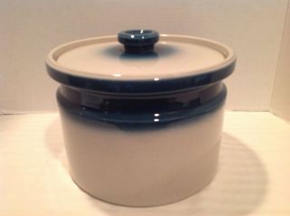 Wedgwood Vintage " Blue Pacific " Round Covered Casserole Dish Large 4 Qt Size