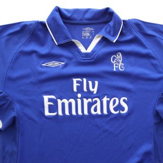 Mens Vintage Umbro Chelsea Fc Blue 2003 - 2005 Jersey / Shirt Mens Xl