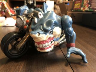 Vintage Mattel Street Sharks Rip Rider Motorcycle 1995 Action Figure Vehicle
