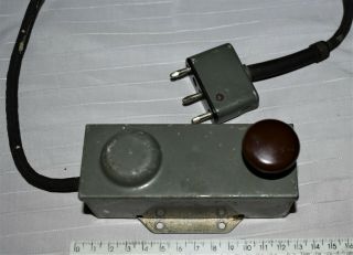 Soviet Ussr Vintage Military Morse Key. ,  Connecting Cable.  10 - Rt Radio