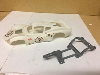 Cox 1/24 Vintage Chaparral 2d Slot Car Body And Chassis As Parts