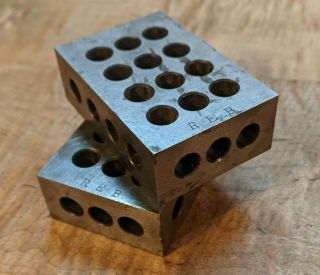 Vintage Matched Machinist 1 - 2 - 3 Blocks