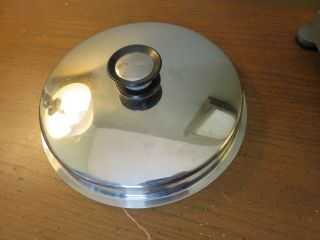 Vintage Amway Queen 10 1/8 " Pot Pan Replacement Lid Stainless Steel Lid Only