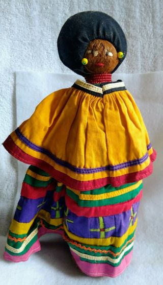 Vintage Native American Florida Seminole Indian Doll Patchwork Woman Palmetto 2