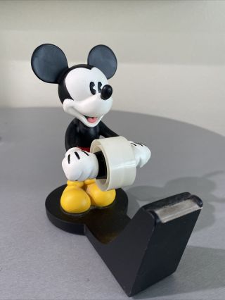 Vtg Disney Mickey Mouse Vintage Tape Dispenser By M.  I.  I.  Black Office Supplies -