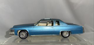 Vtg Jo - Han Dealer Promo Promotional Car 1978 Cadillac Coupe De Ville Blue Promo