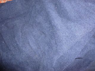 Navy Blue Vintage Wool Fabric 60 