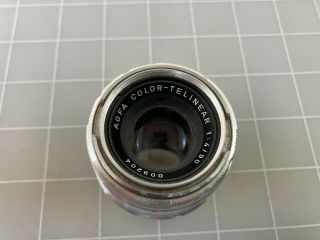 Vintage Agfa Color - Telinear 90mm F/4 Ambe Sillete Camera Lens