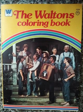 Vintage The Waltons Coloring Book - Whitman 1975,