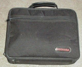Vintage Toshiba Logo Satellite 100 Tecra 700 Laptop Carry Case Black Nylon