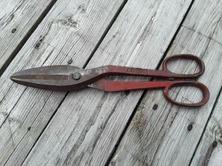 Vintage Wiss No.  6 1/2 Tin Snips / Metal Shears,  Cutters.  Hvac Tools.  Heating