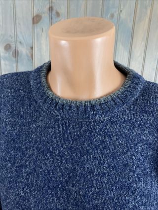 Vintage Woolrich Pullover Sweater Men’s Size Large Wool Blend Blue Gray