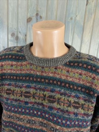 Vintage Woolrich Pullover Sweater Men’s Size Large Geometric Wool
