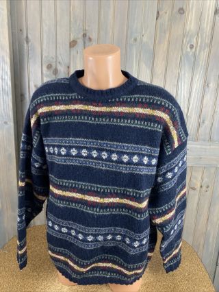 Vintage Woolrich Pullover Sweater Men’s Size Large Made In USA Wool Blend 2