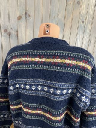 Vintage Woolrich Pullover Sweater Men’s Size Large Made In USA Wool Blend 3