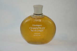 Houbigant Chantilly Eau De Cologne 7.  75 Fl.  Oz 230 Ml Vtg Glass Bottle Perfume
