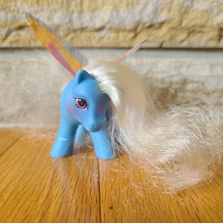Vintage 1988 Hasbro G1 My Little Pony Summer Wings " Glow - Baby Butterfly Pony