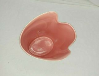 Vintage Red Wing Art Pottery Ceramic Vase Two Tone Glaze B1425 Arrowhead Design