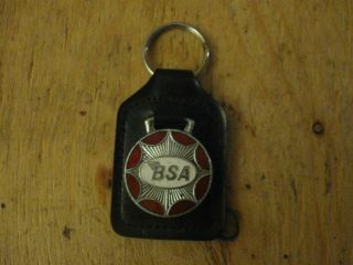 Vintage Motorcycle B.  S.  A.  Key Chain Birmingham Small Arms Freeshipus,  Can