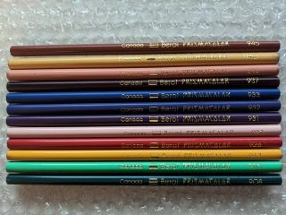 12 Vintage Berol Prismacolor Unsharpened Colored Pencil Crayon Old Stock Nos