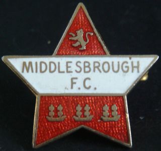 Middlesbrough Fc Vintage 1970s 80s Badge Maker Aew B 