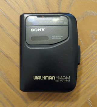 Vintage Sony Walkman Wm - Fx101 Am/fm Radio Cassette Tape Player