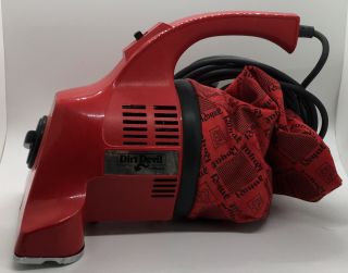 Vintage Royal Red Dirt Devil Handheld Vacuum Model 103
