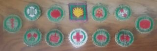 Vintage Scout Badges / Patches - 12 Different Proficiency Badges Pre - 1960s