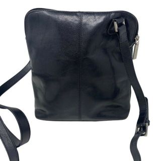 Hobo International Womens Crossbody Bag Black Leather Multiple Pockets Vintage 2