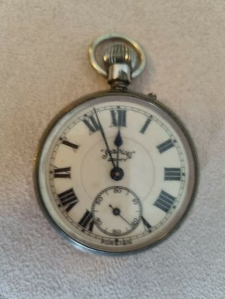 Vintage Services Army Pocket Watch In Order