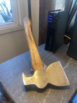 Vintage Philadelphia Tool Co.  Claw Hatchet,  Axe Hammer,  With Curved Hickory Handle