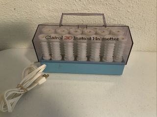 Vintage Clairol 20 Instant Hair Setter Hot Rollers Curlers