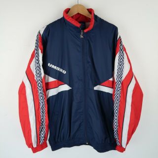 Umbro Vintage 90s Mens Colourblock Shell Track Suit Top Jacket Size Xxl (e6144)