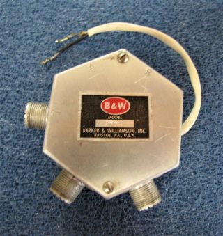 Vintage Barker & Williamson (b&w) Model 377b Antenna Switch – Ham/amateur Radio