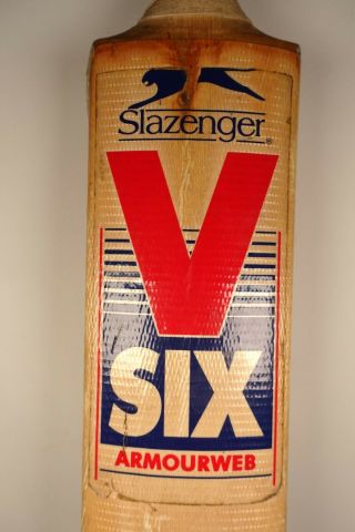 Slazenger V SIX Cricket Bat Vintage Made in England with Armourweb 2