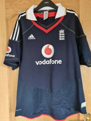 Rare Vintage England Cricket Odi One Day Shirt Adidas 2010 Extra Large Xl