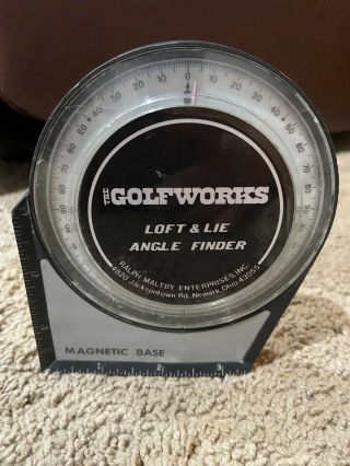 Vintage The Golfworks Loft & Lie Angle Finder Ralph Maltby Usa Magnetic Base