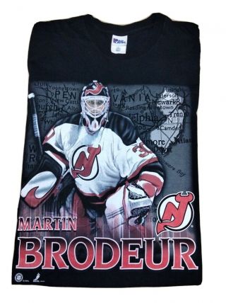 Vtg 90s Pro Player Jersey Devils Martin Brodeur Nhl Hockey Shirt Xl Details