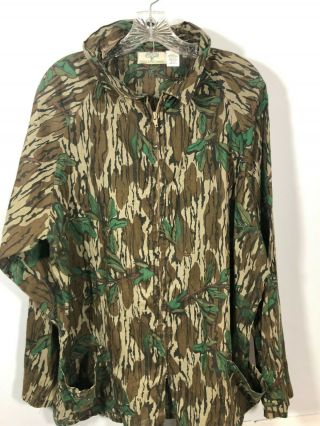 Vintage Mossy Oak Shirt Jacket Mens Large Long Sleeve Camouflage Usa
