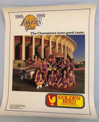 Rare Paula Abdul Vintage 1985/1986 La Lakers Girls Poster