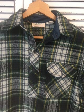 Vintage LL Bean Wool Blend Trapper Pullover Shirt Made In USA Men’s Medium 2