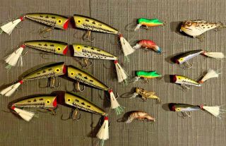 17 Rebel Lures Many Kinds Many Bass Trout Sizes