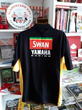 Swan Yamaha Racing Team Vintage Polo Shirt Xxl Official Merchandise