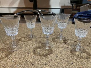 Vintage Cut Crystal Wine Glasses 5