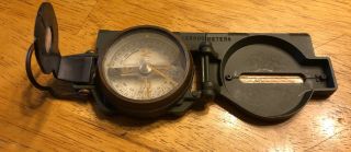 Vintage Korea War Era Us Usmc Army Compass Brunson Instrument Co Dadted 3 - 1952