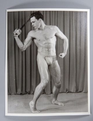 Male Nude,  Western Photography Guild,  Studio Print,  Posing Strap Era