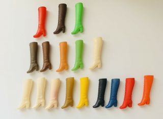 Vintage 1960/70’s Barbie Mod Squishy Boots All Singles