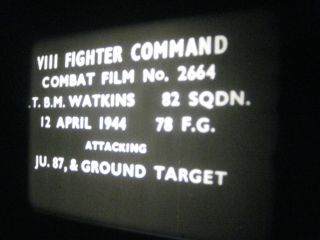 Vintage WWII 16mm film.  Ground Attacks 3